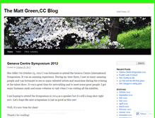 Tablet Screenshot of greensblogs.wordpress.com