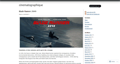 Desktop Screenshot of cinematographique.wordpress.com