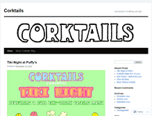 Tablet Screenshot of corktails.wordpress.com