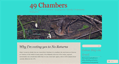 Desktop Screenshot of 49chambers.wordpress.com