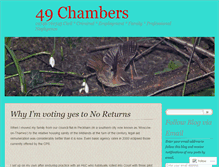 Tablet Screenshot of 49chambers.wordpress.com