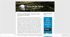 Desktop Screenshot of hommedeterre.wordpress.com