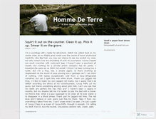 Tablet Screenshot of hommedeterre.wordpress.com