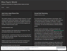 Tablet Screenshot of missfayesworld.wordpress.com