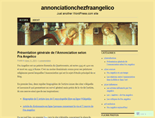 Tablet Screenshot of annonciationchezfraangelico.wordpress.com