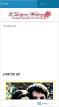 Mobile Screenshot of aladyinwaiting.wordpress.com