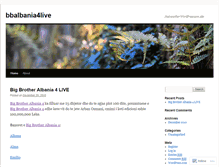 Tablet Screenshot of bbalbania4live.wordpress.com