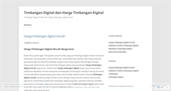 Desktop Screenshot of hargatimbangandigital2014.wordpress.com