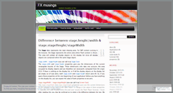 Desktop Screenshot of flexmusings.wordpress.com