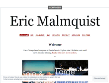 Tablet Screenshot of ericmalmquist.wordpress.com