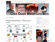 Tablet Screenshot of chrisolsonweightloss.wordpress.com