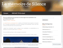 Tablet Screenshot of memoire2silence.wordpress.com