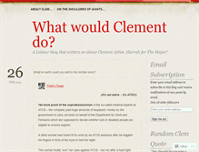 Tablet Screenshot of clemthegem.wordpress.com