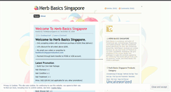 Desktop Screenshot of herbbasicsingapore.wordpress.com