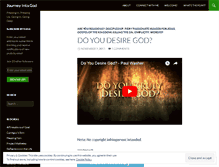 Tablet Screenshot of journeyintogod.wordpress.com