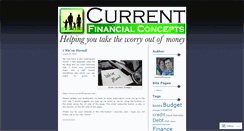 Desktop Screenshot of currentfinances.wordpress.com