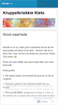 Mobile Screenshot of kruppelkriekkie.wordpress.com