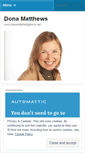 Mobile Screenshot of donamatthews.wordpress.com