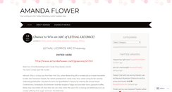 Desktop Screenshot of amandaflower.wordpress.com