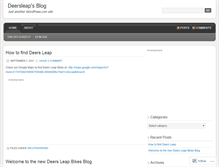 Tablet Screenshot of deersleap.wordpress.com