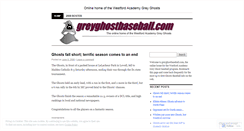 Desktop Screenshot of greyghostbaseball.wordpress.com