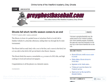 Tablet Screenshot of greyghostbaseball.wordpress.com