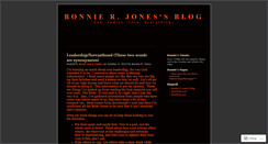 Desktop Screenshot of bonnierjones.wordpress.com