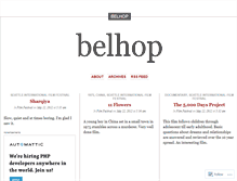 Tablet Screenshot of belhop.wordpress.com