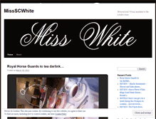 Tablet Screenshot of missscwhite.wordpress.com