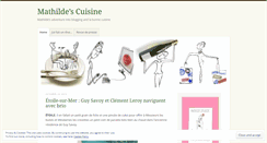Desktop Screenshot of mathildescuisine.wordpress.com