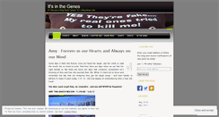 Desktop Screenshot of itsinthegenes.wordpress.com