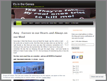 Tablet Screenshot of itsinthegenes.wordpress.com