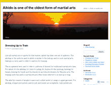 Tablet Screenshot of aikidoblog24.wordpress.com