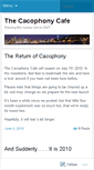 Mobile Screenshot of cacophonycafe.wordpress.com