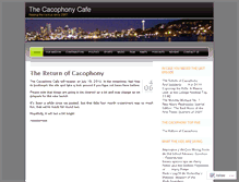Tablet Screenshot of cacophonycafe.wordpress.com
