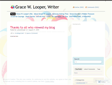 Tablet Screenshot of gracewlooper.wordpress.com