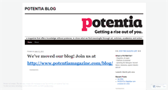 Desktop Screenshot of potentiamagazine.wordpress.com