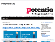 Tablet Screenshot of potentiamagazine.wordpress.com