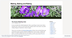 Desktop Screenshot of makingbakingandraking.wordpress.com