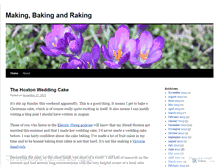 Tablet Screenshot of makingbakingandraking.wordpress.com