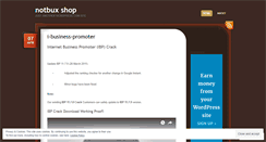 Desktop Screenshot of notbuxshop.wordpress.com