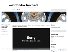 Tablet Screenshot of orthodoxnovitiate.wordpress.com