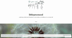 Desktop Screenshot of littlegreenseed.wordpress.com