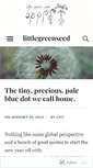 Mobile Screenshot of littlegreenseed.wordpress.com