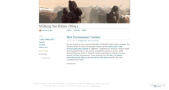 Desktop Screenshot of milkingtherhino.wordpress.com
