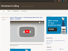 Tablet Screenshot of chrstnwrrn.wordpress.com