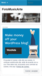 Mobile Screenshot of fotomusicarte.wordpress.com
