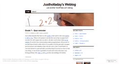 Desktop Screenshot of justholladay.wordpress.com