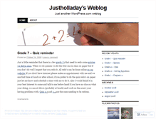 Tablet Screenshot of justholladay.wordpress.com