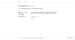 Desktop Screenshot of brandonbo.wordpress.com